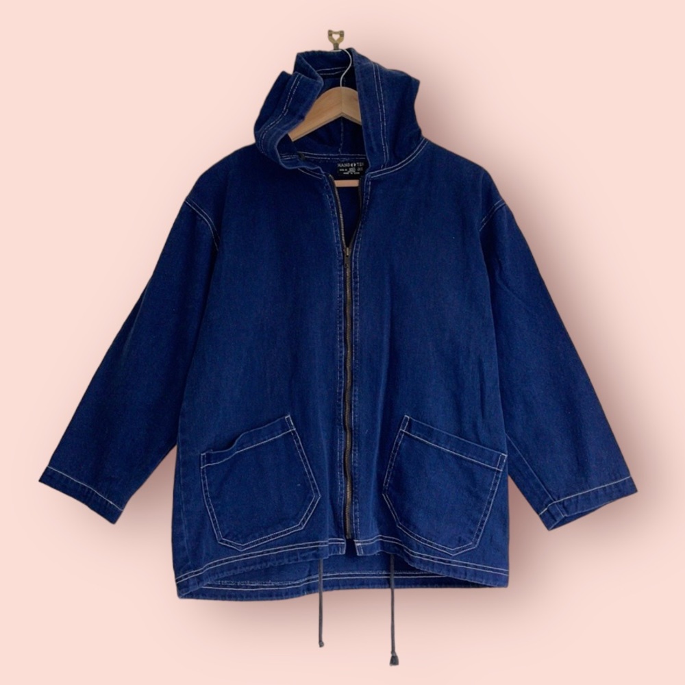 HANG TEN | Vintage style denim hooded anorak - Picture 1 of 8